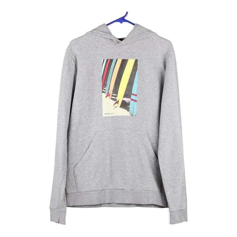 Oakley Hoodie - Medium Grey Cotton Blend
