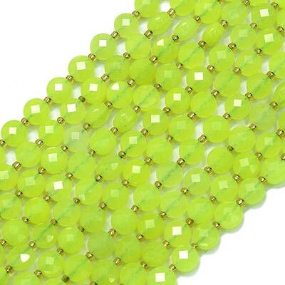 Natural Dyed White Jade Beads Strands