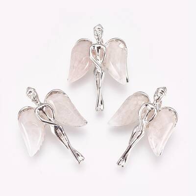 Natural Rose Quartz Pendants