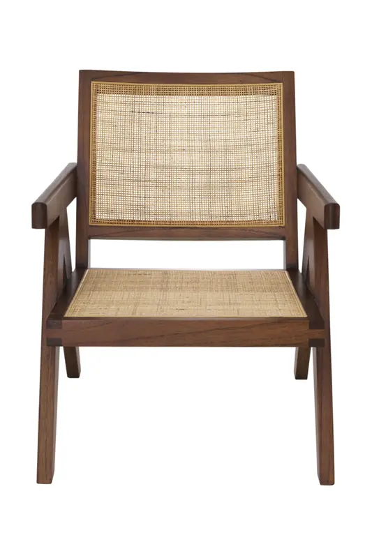 Brown Rattan Lounge Armchair | Eichholtz Aristide