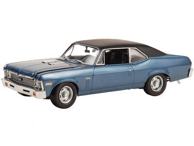 1969 Chevrolet Nova Blue with Black Vinyl Top \