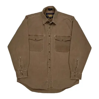 Ralph Lauren Denim Shirt - Large Brown Cotton