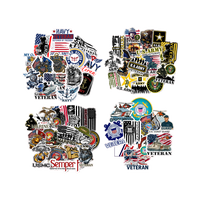 USMC, NAVY, ARMY, Coast Guard VET Hard Hat Stickers Tool Box Helmet Vinyl Sticker decals.