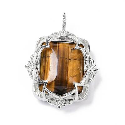 Natural Tiger Eye Pendants