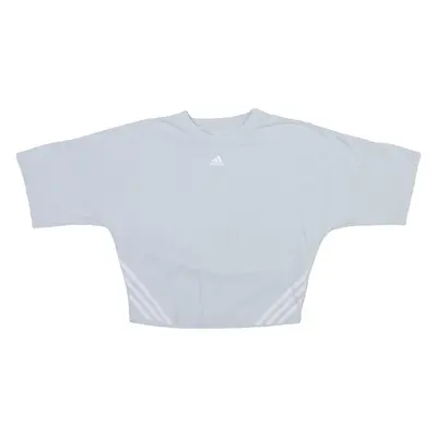 ADIDAS Womens T-Shirt Blue Crew Neck S