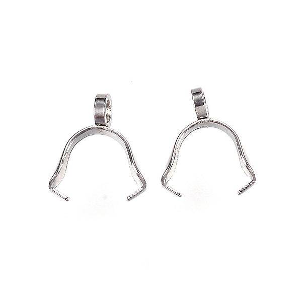 Tarnish Resistant 201 Stainless Steel Ice Pick Pinch Bails