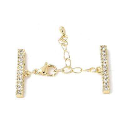 Brass Cubic Zirconia Chain Extender