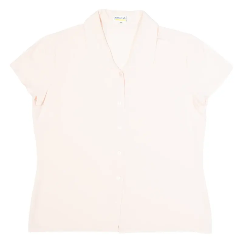 DANIEL D. Womens Blouse Pink M