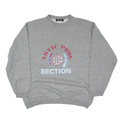 NEW TERRITORIES Arctic Pool Section Sweatshirt Grey Mens S