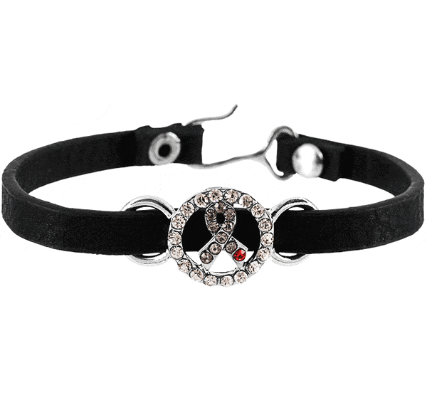 Diabetes Awareness Faux Leather Bracelet - Single