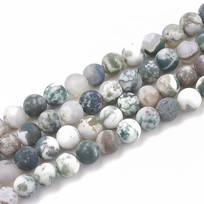 Natural Tree Agate Beads Strands