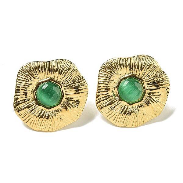Ion Plating(IP) 304 Stainless Steel Stud Earrings