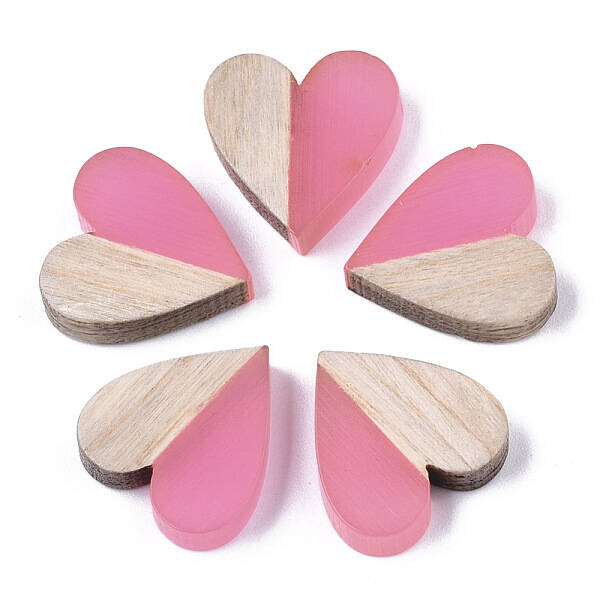 Resin & Wood Two Tone Cabochons