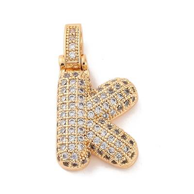 Brass Micro Pave Cubic Zirconia Pendants