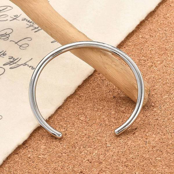 Non-Tarnish 304 Stainless Steel Simple Thin Cuff Bangles