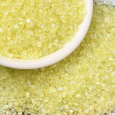 Transparent Electroplate Crushed Glass Craft