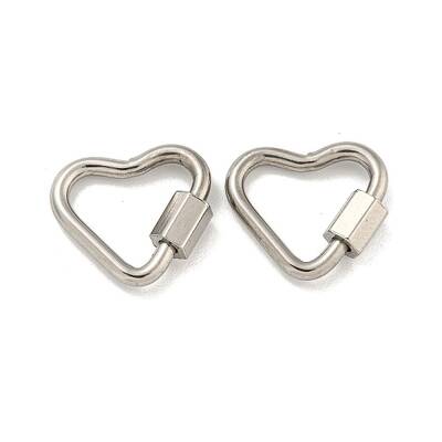Non-Tarnish 304 Stainless Steel Screw Carabiner Lock Charms
