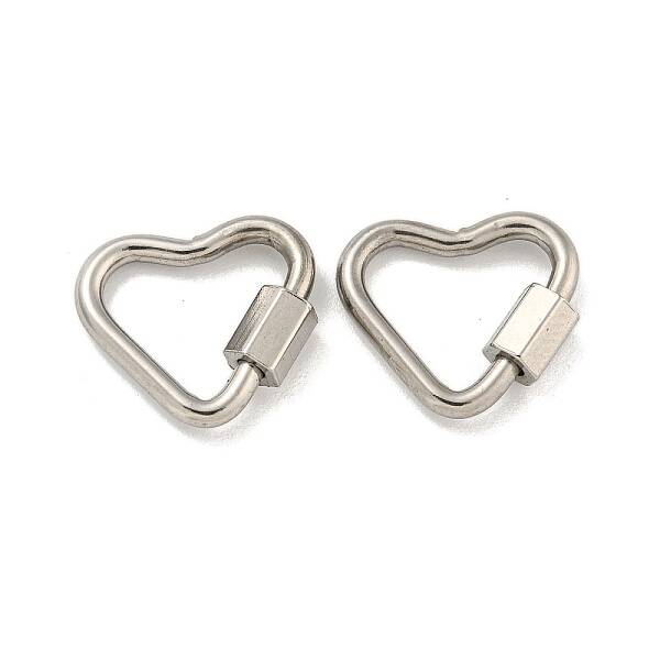 Non-Tarnish 304 Stainless Steel Screw Carabiner Lock Charms