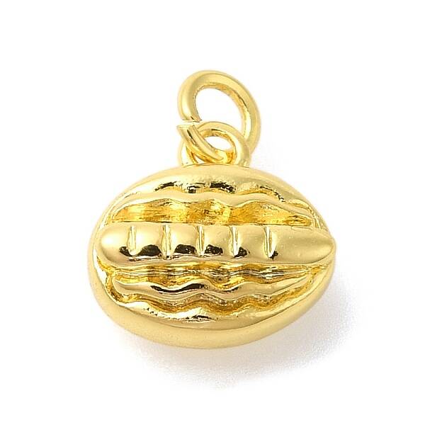 Oval Rack Plating Brass Pendants Charms