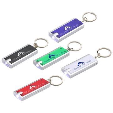 250 Custom Simple Touch LED Key Chain - 3 Lumens