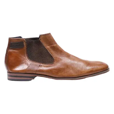 BUGATTI Chelsea Boots Brown Leather Mens UK 9