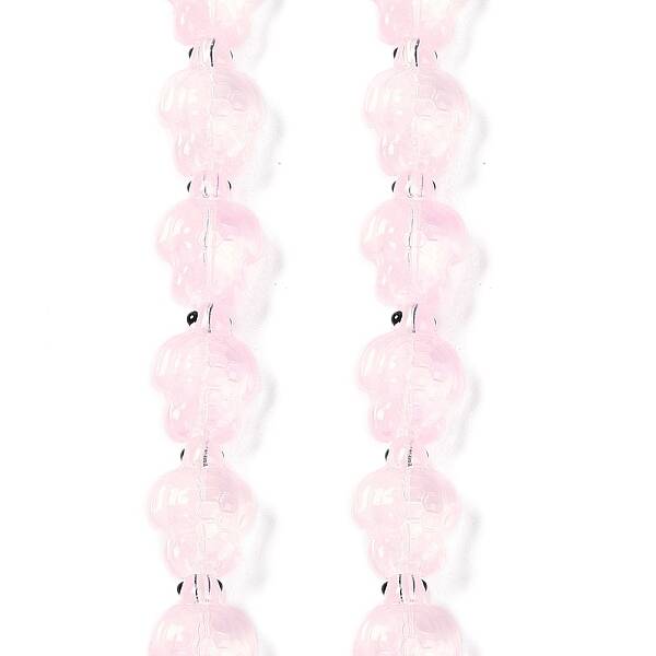 Transparent Glass Enamel Beads Strands