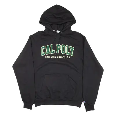 CHAMPION Cal Poly San Luis Obispo. CA Mens Black Hoodie USA M