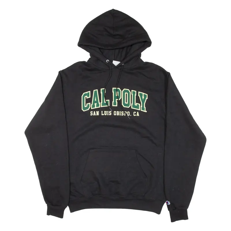 CHAMPION Cal Poly San Luis Obispo. CA Mens Black Hoodie USA M