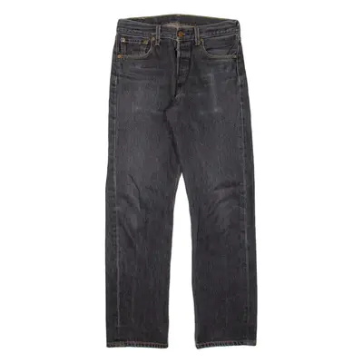 LEVI'S 501XX Jeans Mens Black Regular Straight W30 L28