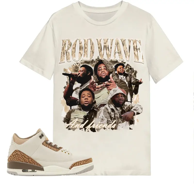 Rd Wave Shirt Match Jordan 3 Palomino Shirt , Rod Wave Nostalgia 90s Rap Music Shirt, Bootleg Vintage Y2K Sweatshirt, Retro T...