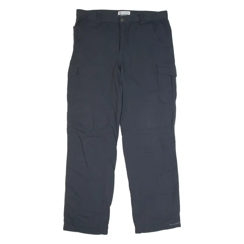 COLUMBIA Omni Shield Lined Utility Mens Trousers Black Straight Nylon W35 L32