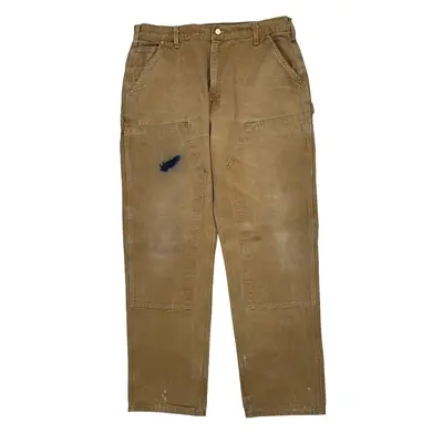 Carhartt Double Knee Carpenter Trousers - 36? Waist Brown Cotton