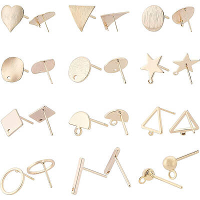 Brass Stud Earring Findings