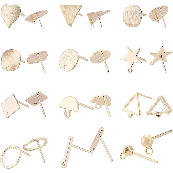 Brass Stud Earring Findings