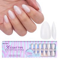 btartboxnails XCOATTIPS Soft Gel Nail Tips - Product only 150pcs Long or Short White Press On Nails,  Square or Almond Fake N...