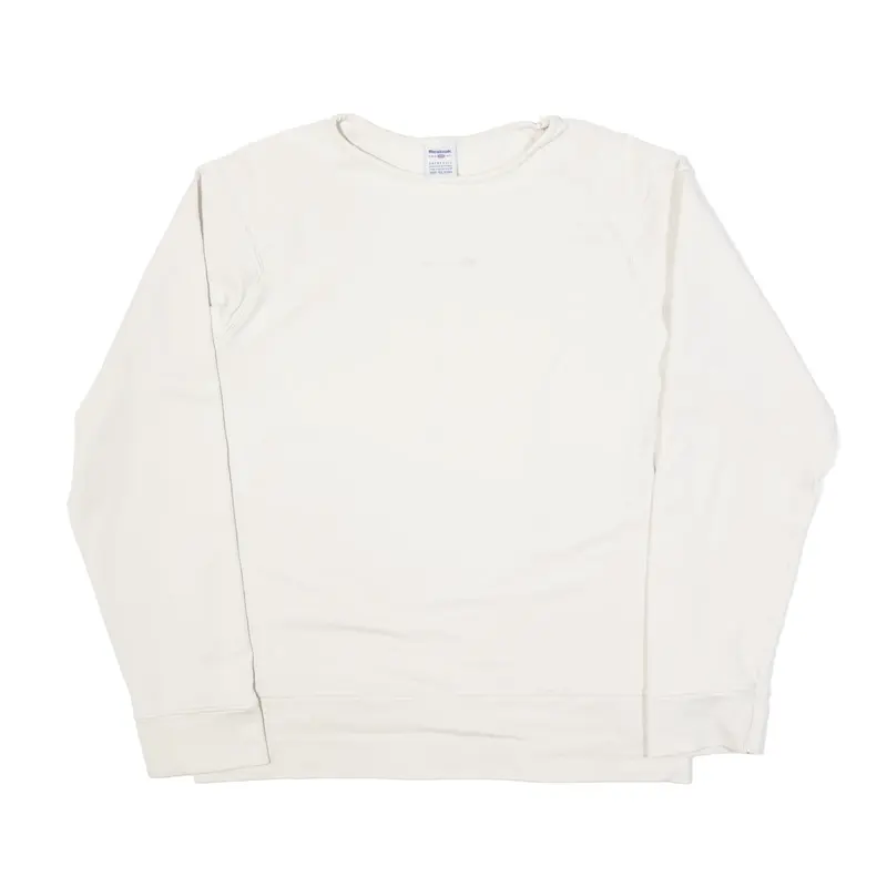 REEBOK Sweatshirt Cream Womens UK 16