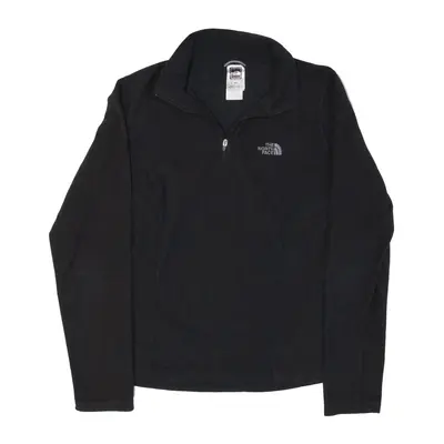THE NORTH FACE TKA 100 Fleece Black 1/4 Zip Womens M