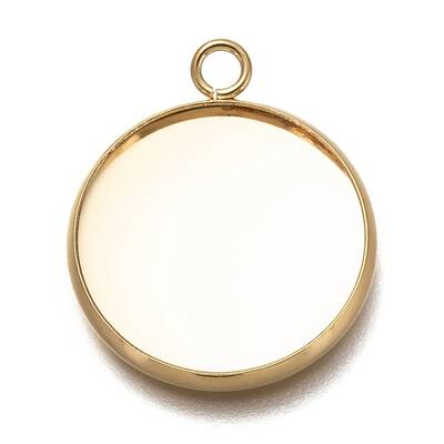 304 Stainless Steel Pendant Cabochon Settings