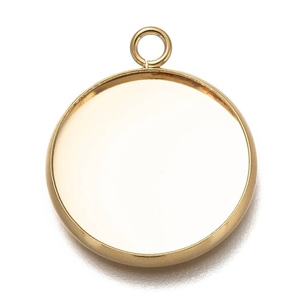 304 Stainless Steel Pendant Cabochon Settings