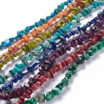 Natural Imperial Jasper Bead Strands