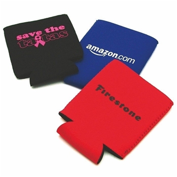 250 Custom Lightweight Neoprene Can Cooler - Soft Material