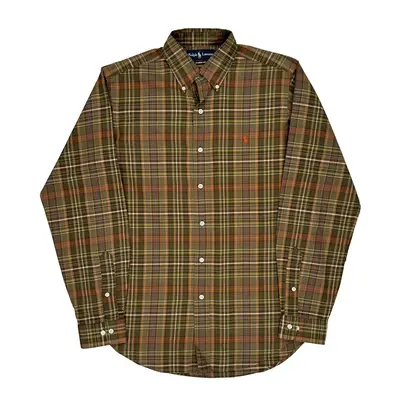 Ralph Lauren Checked Patterned Shirt - Medium Multicoloured Cotton