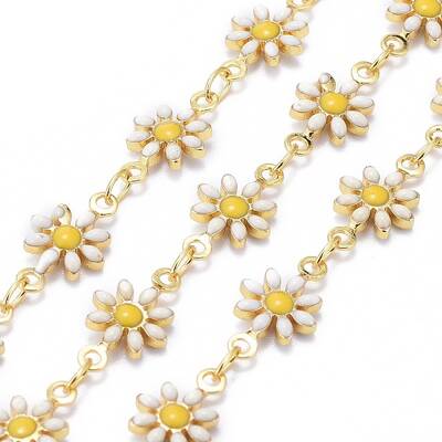 Handmade Brass Enamel Link Chains