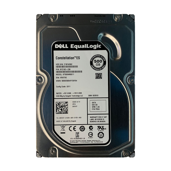 6VVK7 Dell 500GB 6Gb/s SATA 7200 3.5-inch 64MB Hard Drive