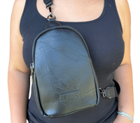 Iris Mini Sling Bag -  with Zipper Closure and Adjustable Strap Purse Fabric (#8067) By Iris & Rainbow