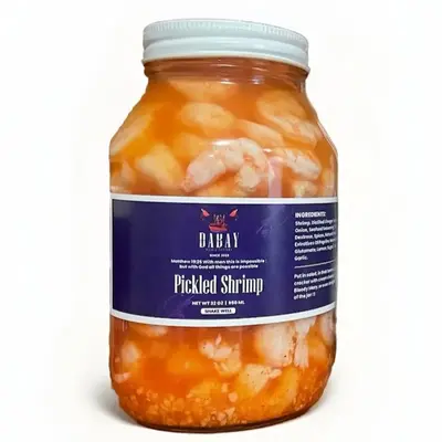 Gulf of America Pickled Shrimp – Bold Cajun Seafood Snack Savory Southern Spices