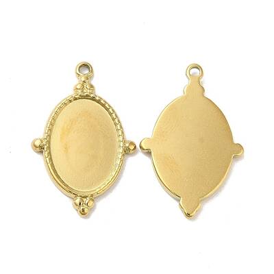 Ion Plating(IP) 304 Stainless Steel Pendant Cabochon Settings