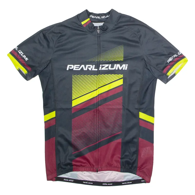 PEARL IZUMI Full Zip Cycling Mens Jersey Black High Neck L