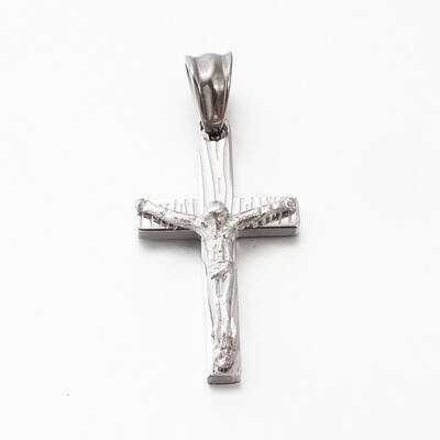 Tarnish Resistant Easter Theme Men's 201 Stainless Steel Crucifix Cross Pendants