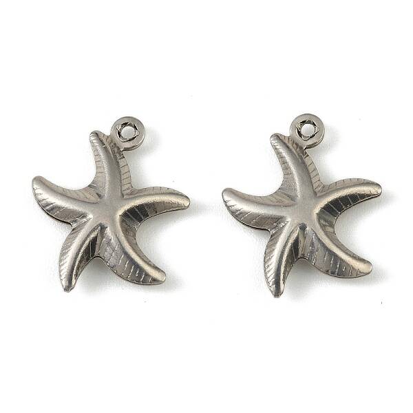 304 Stainless Steel Pendants. Starfish Charm